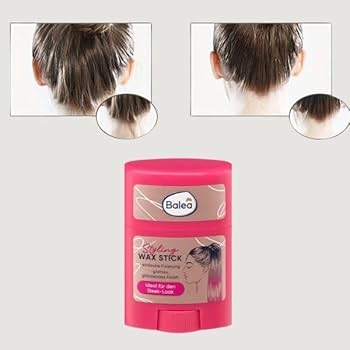 Balea Hair Wax Styling Stick, 25 g+ 1 baby hair styling brush